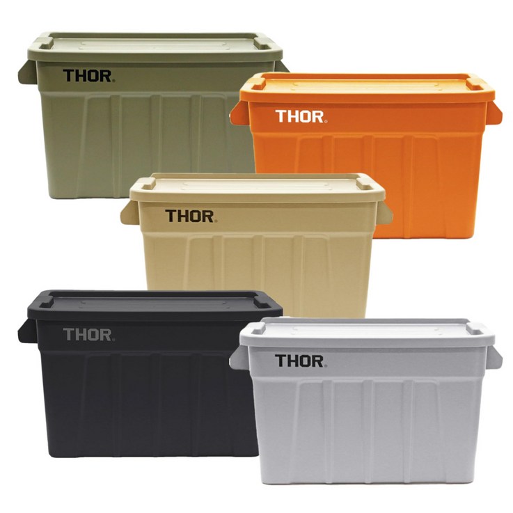 Thor 토르박스 75L 컨테이너 캠핑 리빙박스, 탄코요테, 1개 Thor 토르박스 75L 컨테이너 캠핑 리빙박스, 탄코요테, 1개