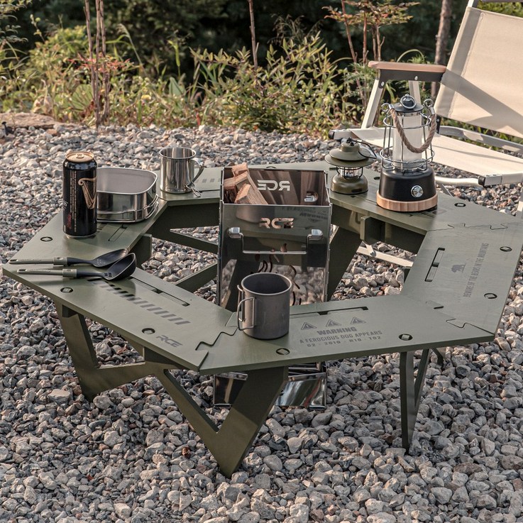 화로대 버너 IGT 테이블 접이식 캠핑 테이블 육각 테이블 카키 메인