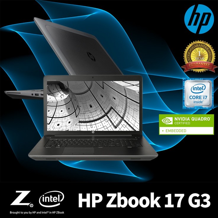 워크스테이션노트북 파격특가 HP Zbook 17 G3 워크스테이션 노트북 특가판매, HP Zbook 17 G3, WIN10 Pro, 16GB, 740GB, 코어i7, 블랙