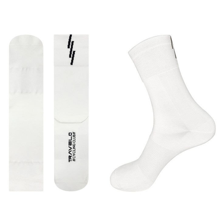 트레벨로 컴프레션 자전거 양말 2pcs, 화이트, 2개 트레벨로 컴프레션 자전거 양말 2pcs, 화이트, 2개