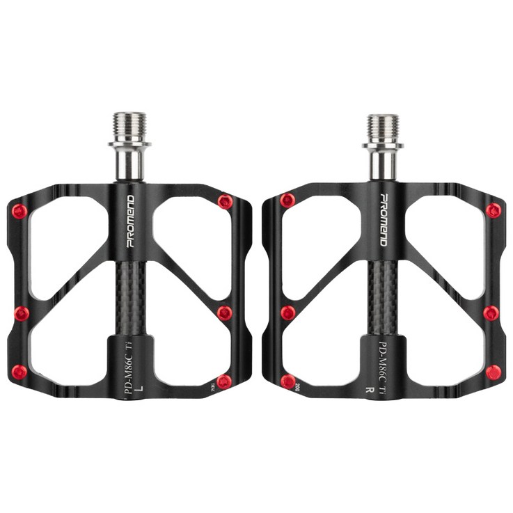 자전거 티타늄 평페달 MTB 로드바이크 경량 패달 212g, 블랙, 1개 자전거 티타늄 평페달 MTB 로드바이크 경량 패달 212g, 블랙, 1개