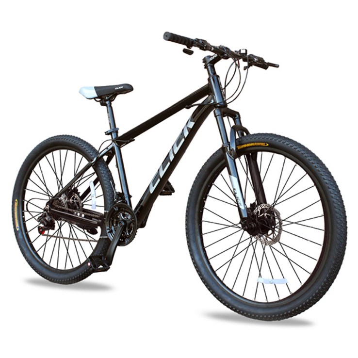 클릭 제스트27.5D 27.5인치 알루미늄 MTB 자전거 시마노21단 디스크브레이크 완조립, 블랙