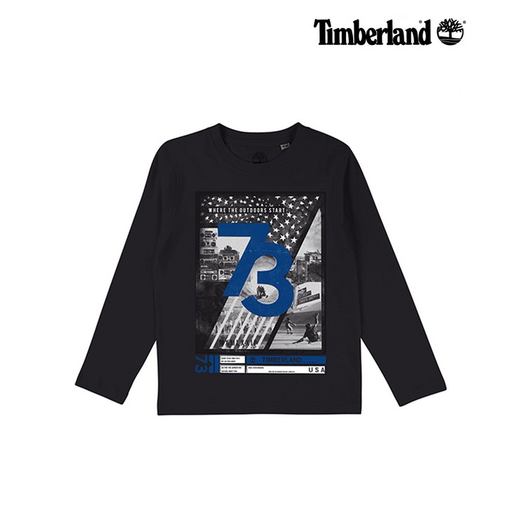 Timberland Kids 긴팔 티셔츠 T25N02