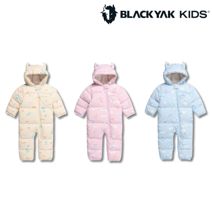 매장정품 블랙야크 키즈 베이비 신생아 선물 다운 아기 외출복 겨울 우주복