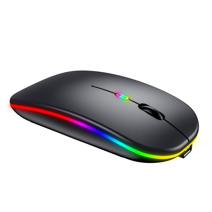 Link Dream RGB 발광 뉴 블루투스 무선 마우스 블루투스 5.2 무선 USB 2.4G 무음 호환 휴대폰 데스크톱 노트북 태블릿
