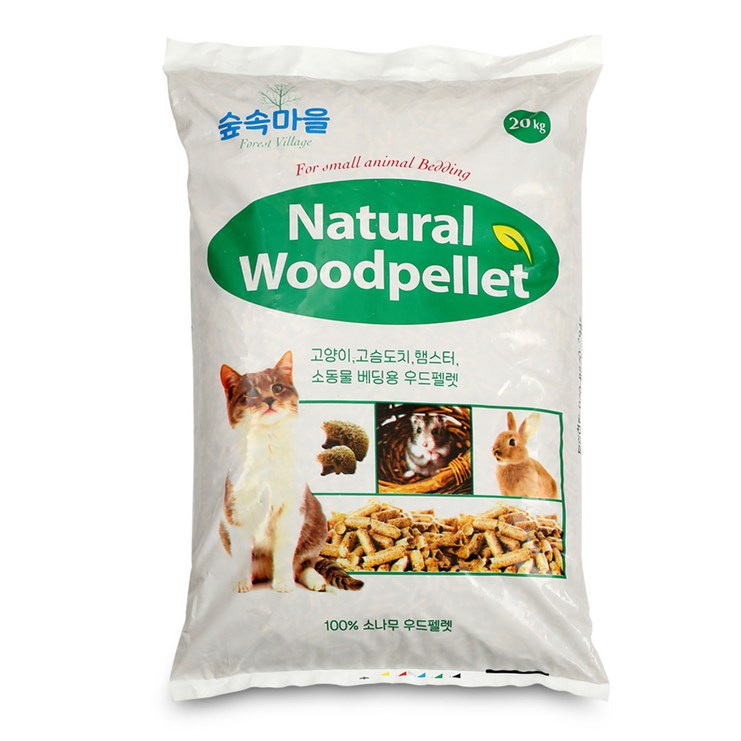 숲속마을 네추럴 우드펠렛 고양이모래 소나무향 20230521