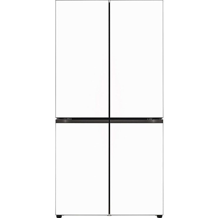 LG전자 디오스 오브제컬렉션 베이직 4도어 냉장고 글라스 870L 방문설치