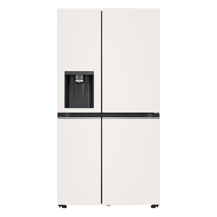 [색상선택형] LG전자 오브제컬렉션 얼음정수기 냉장고 방문설치, 오브제컬렉션 베이지 + 베이지, J814MEE35