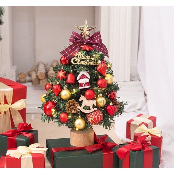 크리스마스트리 장식 전구 나무 미니 트리 DIY 풀세트 45cm-50cm 6904949442