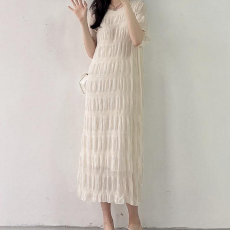 싸비예 여성 린넨 커프스 롱 샤스커트 쉬폰 원피스 싸비예 여성 린넨 커프스 롱 샤스커트 쉬폰 원피스