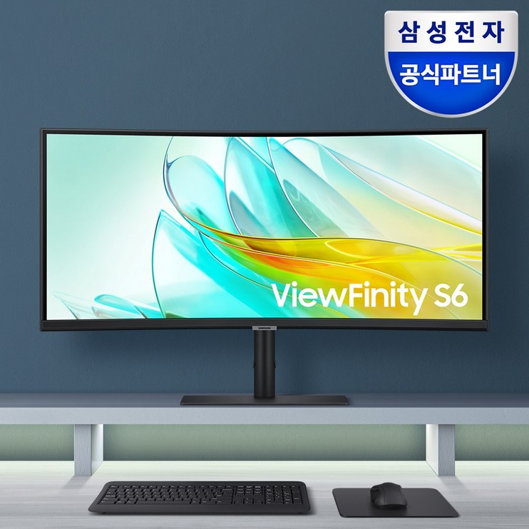 삼성전자 뷰피니티 S6 S34C650U 34인치 커브드 와이드 모니터 USBC 내장스피커 100Hz, S34C650U, 86.4cm