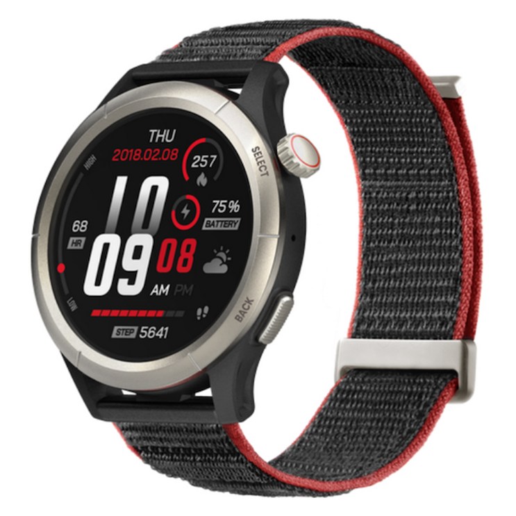 huami 어메이즈핏 치타 프로 스마트 워치 A2320, 레이싱 블랙, 47mm