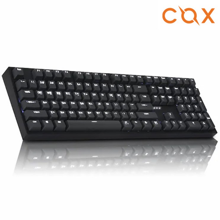 COX CK108 블랙다크그레이 게이트론 LED 게이밍 기계식 저소음 황축 COX CK108 블랙다크그레이 게이트론 LED 게이밍 기계식 저소음 황축