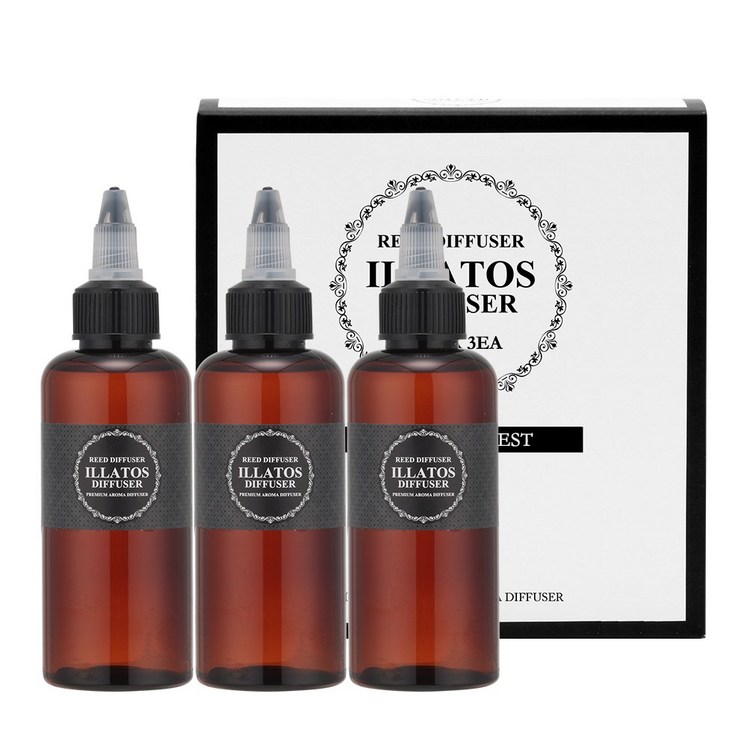 일라토스 고농축 방향제 리필 100ml, 블랙 체리, 3개