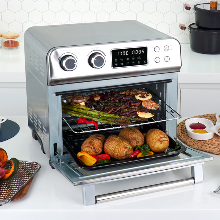 앤니아 NEW 올 풀 스텐 오븐형 대용량 에어프라이어 에어프라이기 에어후라이 23L