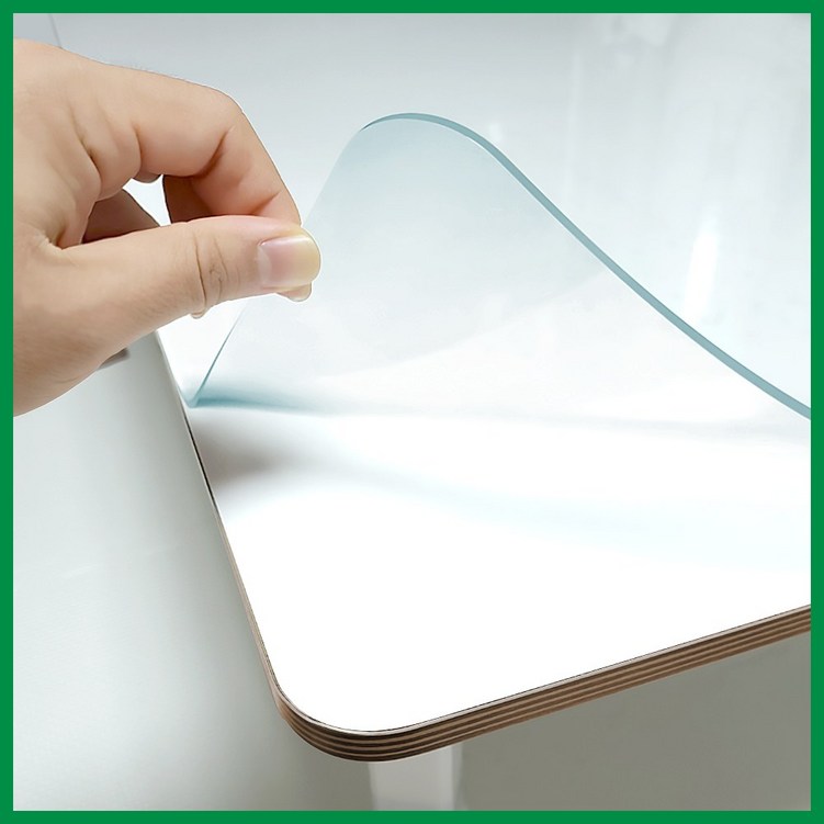 블루몬스터 맞춤 투명 유리대용 식탁매트 책상 데스크 매트 2mm