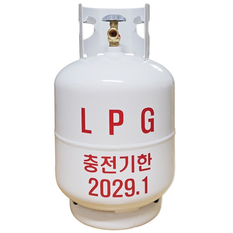 신제품 충전기한  2029년01월 휴대용 LPG 10Kg가스통 용기 캠핑 낚시 카라반 캠핑카 버너 난로