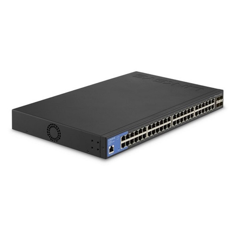 링크시스 48포트 1000Mbps 10G 4SFP 스위칭허브, LGS352C, 1개
