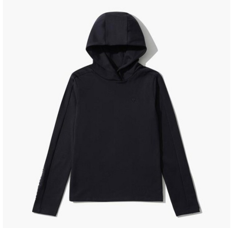 르꼬끄골프티셔츠 KQF GO422LTLO3BLCK 여성 베이직 후드 이너 티셔츠기모  BLCK 2542162