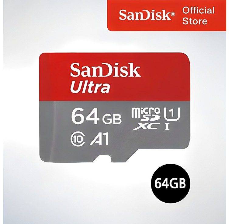샌디스크코리아 공식인증정품   마이크로 SD 카드 SDHC ULTRA 울트라 QUAB 64GB