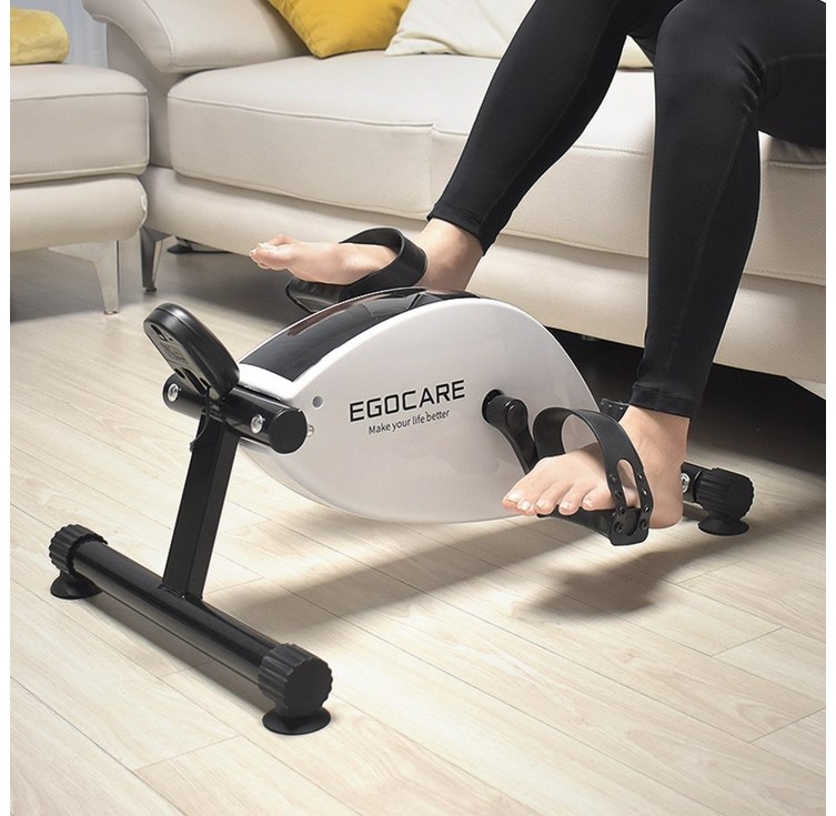 별도조립x매트 사은품이고케어 가정용 미니 실내 재활 자전거, 화이트