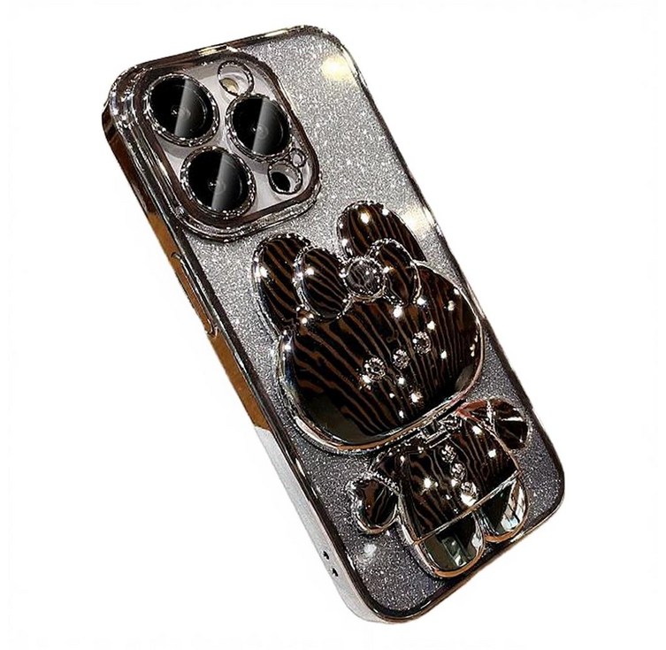 이디존 아이폰 휴대폰 케이스 만화 토끼 거울거치대