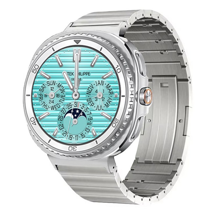 캘릭스 갤럭시워치 호환 이지링크 티타늄 메탈 스트랩 밴드 시계줄, 실버