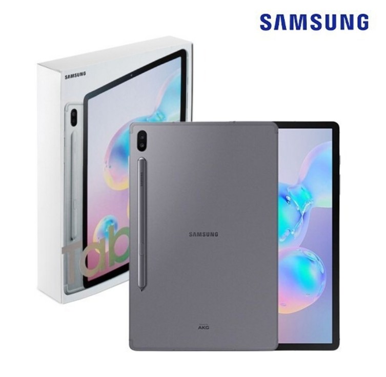 삼성전자 정품박스 S리퍼 갤럭시탭 S6 LTEWiFi 128G SMT865 그레 태블릿PC 구성품  정품박스  탭  정품S펜  충전기, WiFiCellular, 128GB, 그레이
