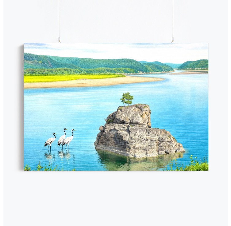 돈들어오는 부자 솥바위 3종 그림 풍수 인테리어 그림 캔버스 액자 인테리어 감성 거실 침실 대형, 01.돈들어오는 부자 솥바위